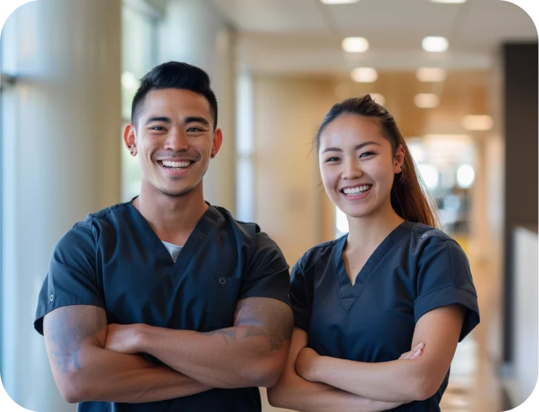 Smiling dentist