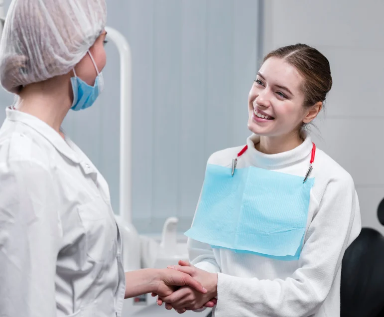 Smiling dentist